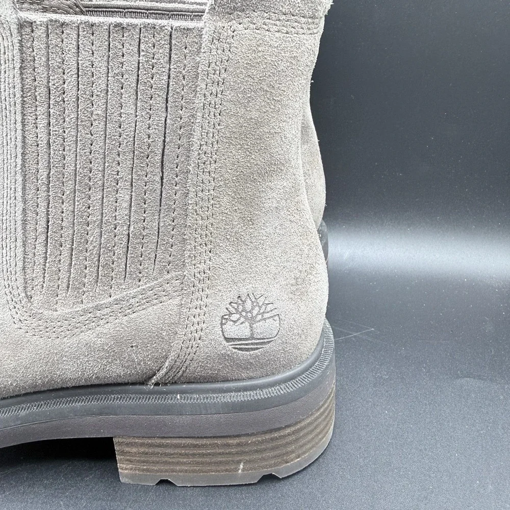 Timberland Women's Brimfield Mid Chelsea Boots Gray‎ Suede Size 7.5 NWOB New